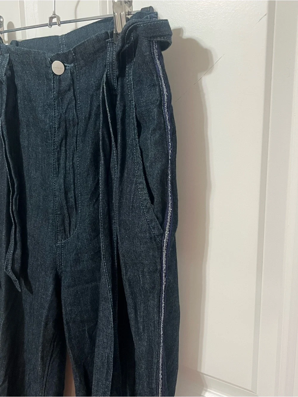 Sundry Denim Tie-Waist Chino-Style Pants
